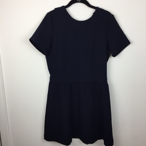 NWT Bizzbee Navy Dress with Ruffle size M - Picture 1 of 7